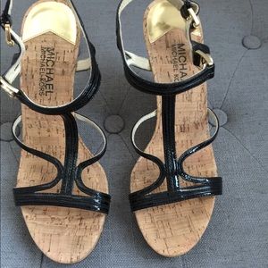 Michael Kors cork wedge